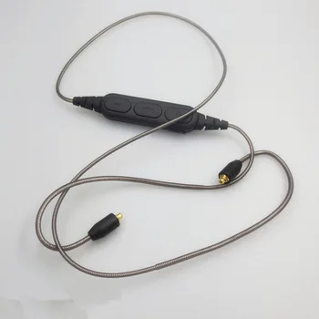 

Aluminum Foil Mic Remote Wireless Bluetooth Cable MMCX Sport Earphone Headphone Cable Replacement for Shure mmcx cable SE215/SE3