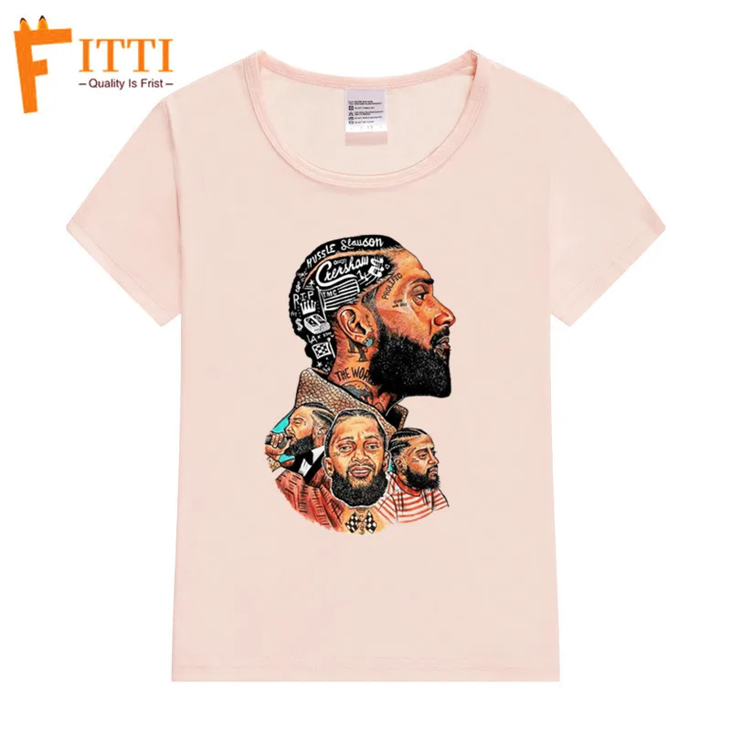 Одинаковые комплекты для семьи; хлопковая футболка «рэпер Lil Peep Nipsey Hussle»; Одинаковая одежда для всей семьи; одежда для папы, дочери, сына, мамы и меня - Цвет: T128R-Pink