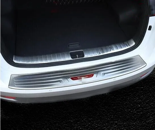 Автомобильный Стайлинг из нержавеющей стали Задний бампер протектор автомобиля