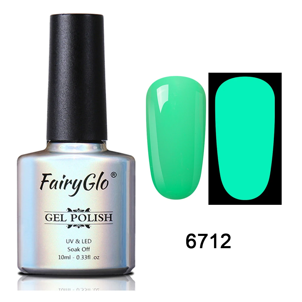 FairyGlo 10 мл ночной светящийся в темноте УФ-Гель-лак для ногтей Гель-лак эмалированный лак замачиваемый УФ светодиодный неоновый флуоресцентный Гель-лак - Цвет: 6712