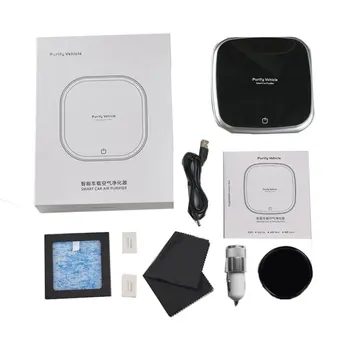 

Smart Air Purifier Car Ionizer Anion Car Air Purifier Smoke Dust Remover Portable USB Air Cleaner For Car Home Use