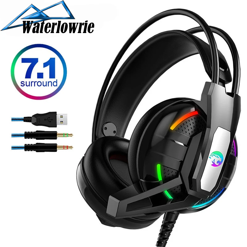 

Gaming Headphone Earphone 7.1 Channel 3D Stereo Headset Noise Cancelling with Microphone for PS4 / Laptop / PC Tablet Game