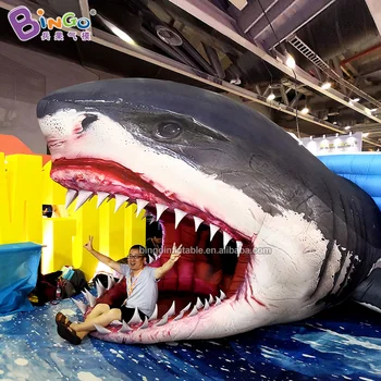 

5m Length Inflatable Shark Mouth Inflatable Beach Party Props for Commercial Advertising