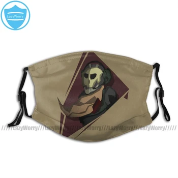 

Cod Ghosts Mouth Face Mask Ghosts COD MW Facial Mask Beautiful with 2 Filters Kawai for Adult Mask
