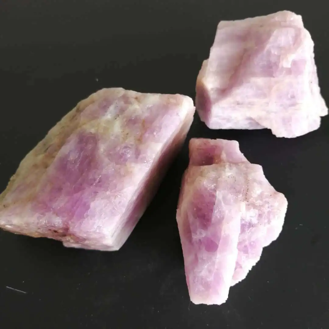 Natural Kunzite Quartz Crystal Spodumene Rough Mineral Stones Healing Decor Natural Stones and Minerals