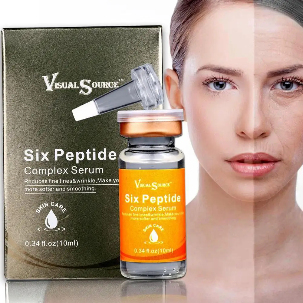 

VIBRANT GLAMOUR Six Peptides Anti Aging Wrinkle Serum Whitening Acne Treatment Face Essence Beauty Skin Care Face Serums