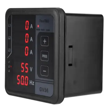 

GV56 Generator Set Meter Digital Display Multi-Function Voltage Current Frequency Measuring Meter AC Phase Voltage Interchange