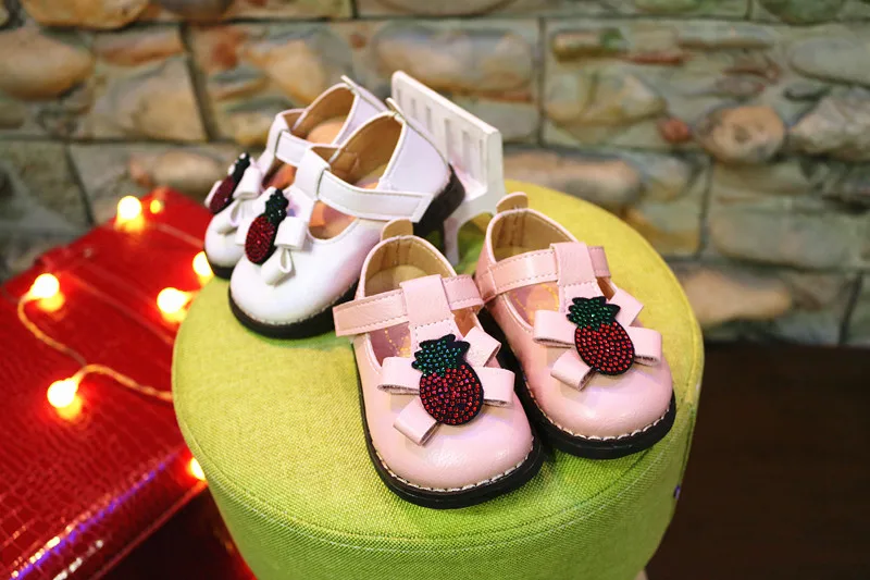 Spring and Summer New Children's Square Mouth Shoes Girls Soft Bottom Toddler Shoes Baby Rhinestone Princess Shoes Baby Shoes 19
