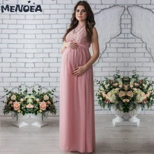 Menoea платье для беременных, новая модная одежда для беременных, однотонное платье для беременных женщин, элегантное кружевное вечернее платье Vestidos, вечерние платья