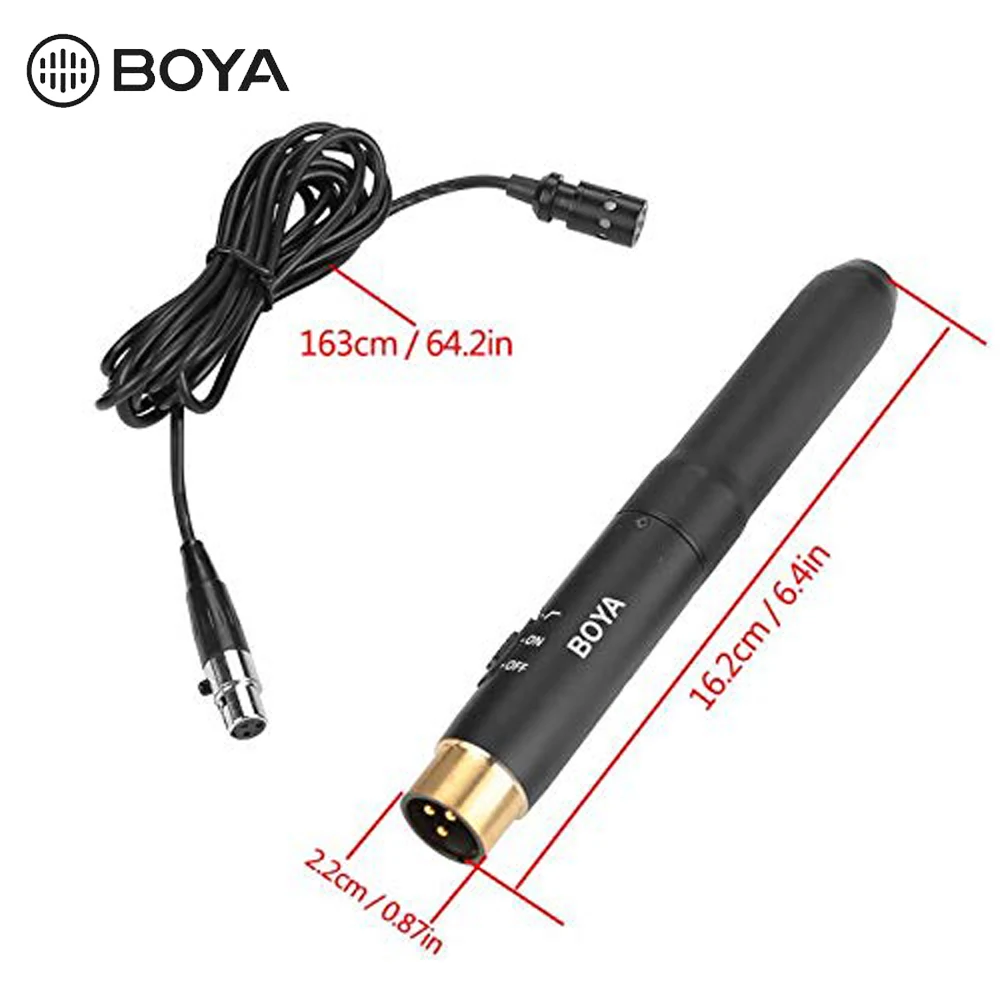 BOYA BY-M11C конденсатор микрофона Профессиональный кардиоидный петличный микрофон Lavalier системы разъем XLR с низкорезным фильтром