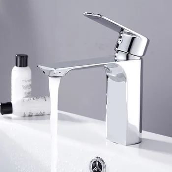 

Shower Room Basin Platform Basin Water Tap Mix Water Valve Copper Body Foramina Singulare Shower Room Cabinet Water Tap