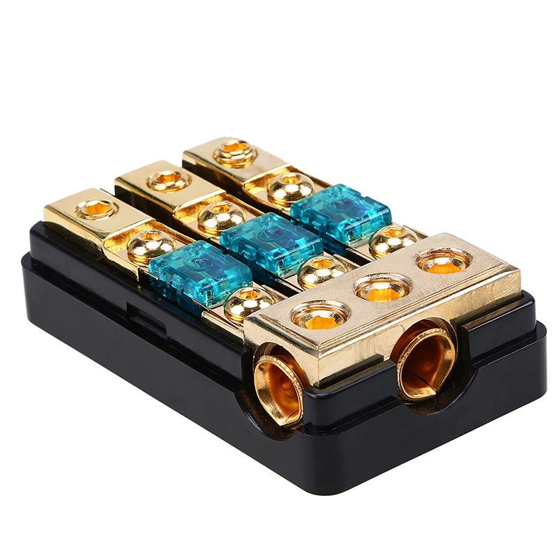 Posbay 30A/60A/80A/100A/150A автомобильный аудио 1 в 3 выхода распределительный блок держатель