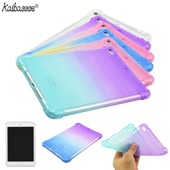 

KAIBASSCE Case For iPad Mini 1 2 3 4 5 7.9inch tablet case gradation drop-proof transparent TPU case for iPad Pro Air 10.5 inch