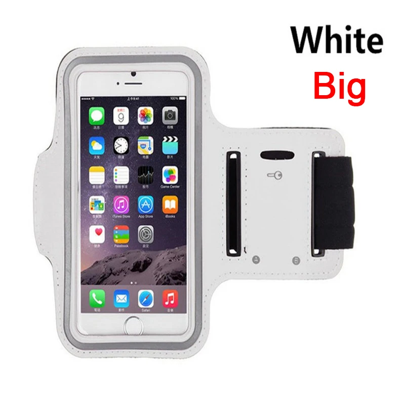 Спорт на открытом воздухе Универсальный нарукавный чехол для iphone Redmi Note 7 Тренажерный зал Бег сумка телефон сумка-повязка на руку чехол P30 Honor 10i на руку - Цвет: Big White