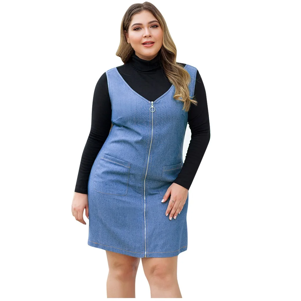Vestidos горячая Распродажа модные сексуальные женские летние свободные повседневные джинсовые рубашки с коротким рукавом Топы блузка платье плюс размер 4xl# G30 - Цвет: Blue 4