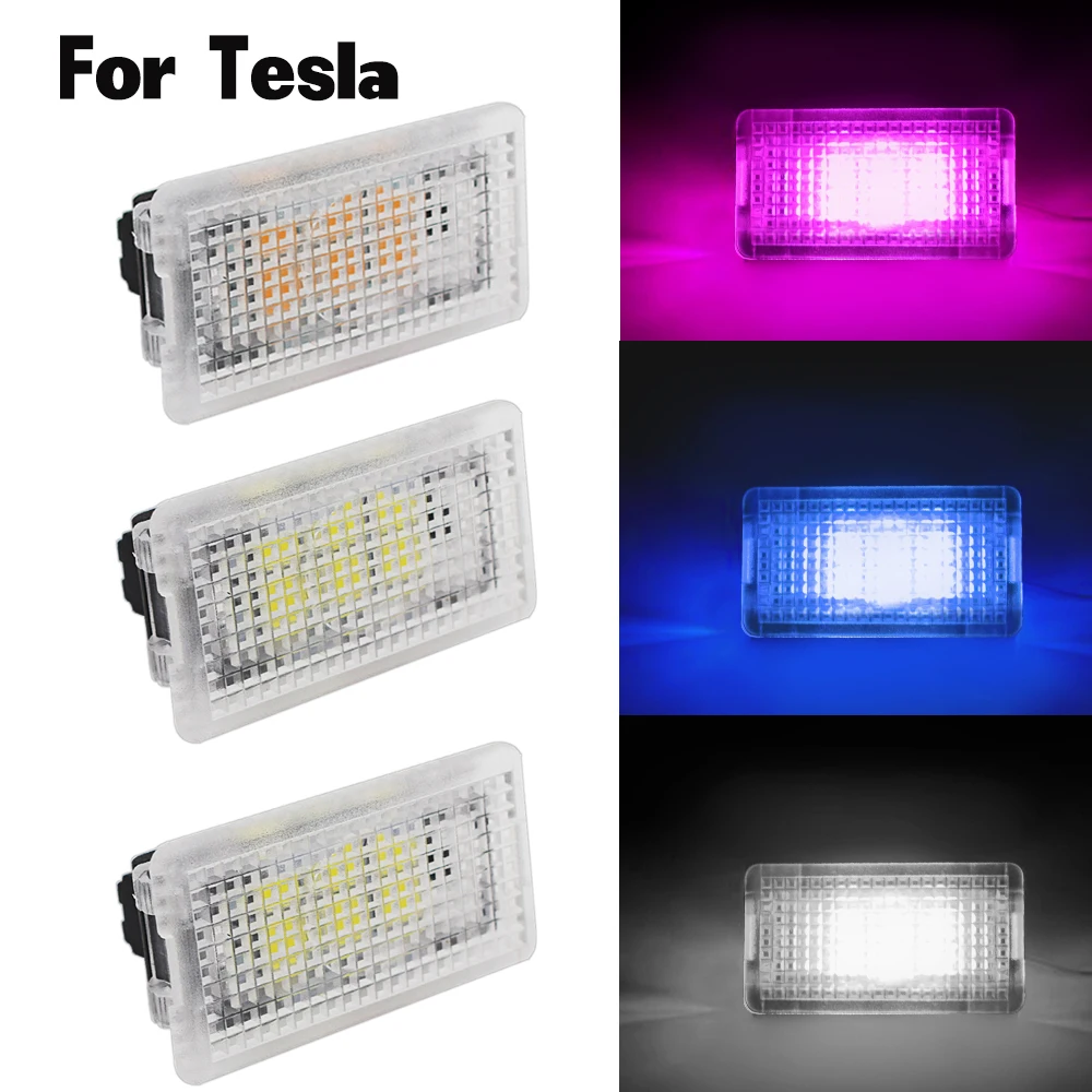 

For Tesla Model X S 3 LED Car Interior Decorative Light Auto Atmosphere Ambient Lamp Trunk Illumination Flashlight Ultra Bright