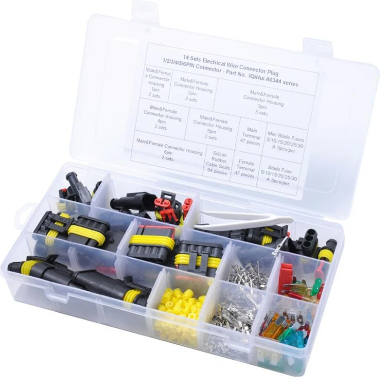 

1/2/3/4/5/6 Multiple Pin Car Waterproof Electrical Terminal Sealed Waterproof Electrical Automotive Wire Connector Plug Terminal