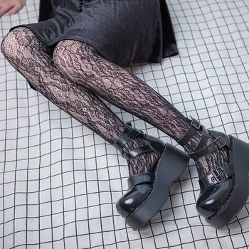 

cute tight cut lace panties retro girl Leggings student JK Lori socks Lolita socks totem vertical cane stockings sexy