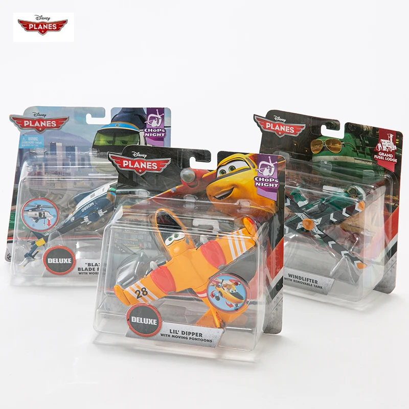Disney-coches de juguete de aleación para niños, modelo de coches de juguete, duvoriento Blade Ranger Skipper Dipper, elevador de viento, afilador, juguete modelo de avión, regalo de cumpleaños