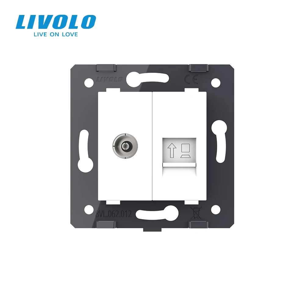 Настенная розетка/розетка Livolo для компьютера и ТВ без переходника|outlet socket|socket