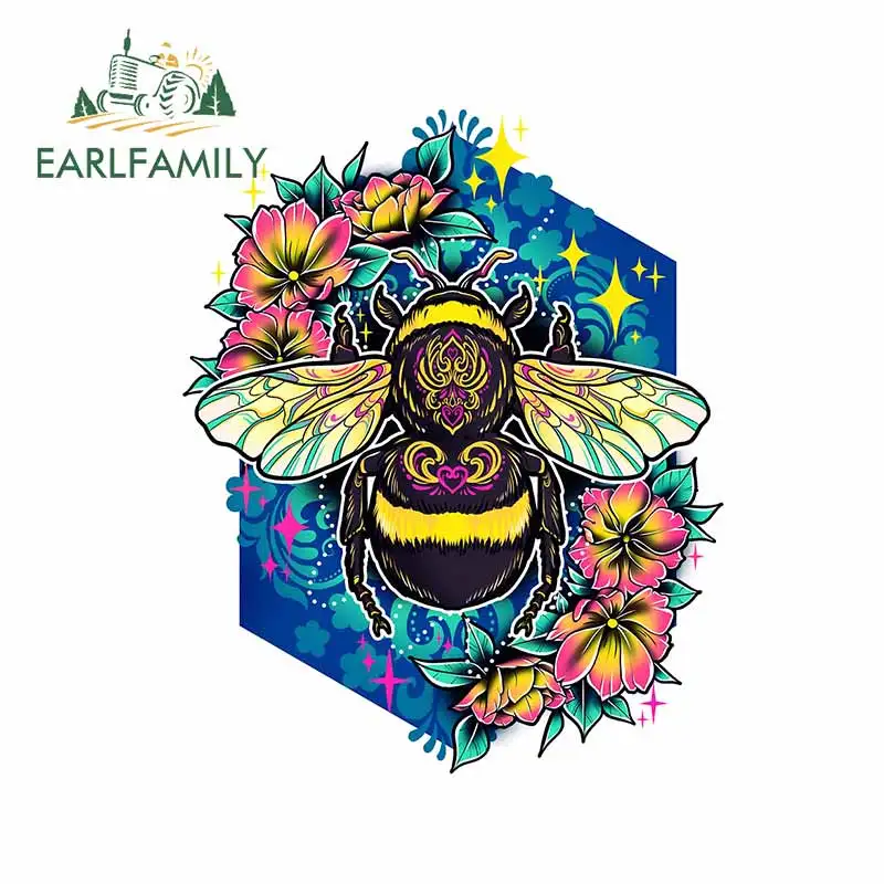 EARLFAMILY 13 см x 10 5 ДЛЯ ШМЕЛЯ цветов звезд | Автомобили и мотоциклы