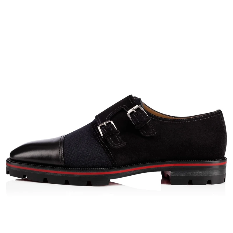 Qianruiti/Мужские модельные туфли с пряжкой на плоской подошве; мужские оксфорды без застежки; модная обувь в стиле пэчворк; мужская модельная обувь; EU39-EU46