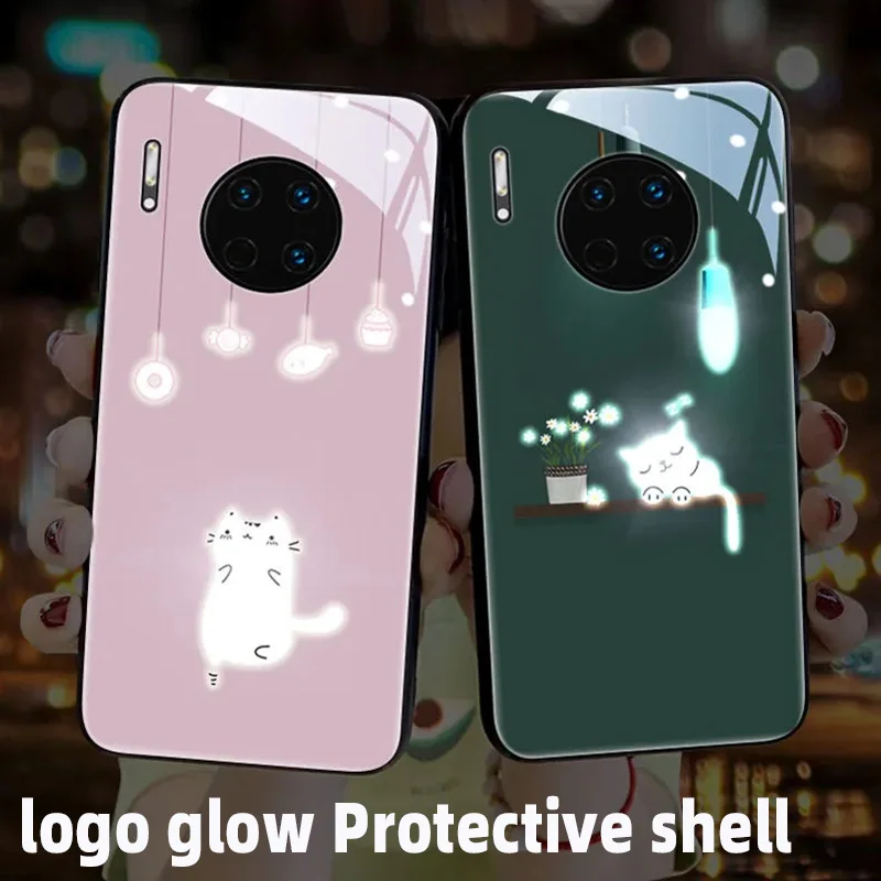 Кошка под оригинальная игрушка яркий чехол для телефона Huawei p20 p30 p40 pro plus mate 20 30 Pro