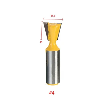 

14 Degree 1/2 Shank Router Drill Bits Dove Tail Straight Joint Chisel Cutter