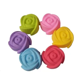 

1PCS Chocolate Cookie Soap Polymer Rose Flower Silicone Mold Fondant Gift Decorating Clay Resin Cake Baking Mould 70