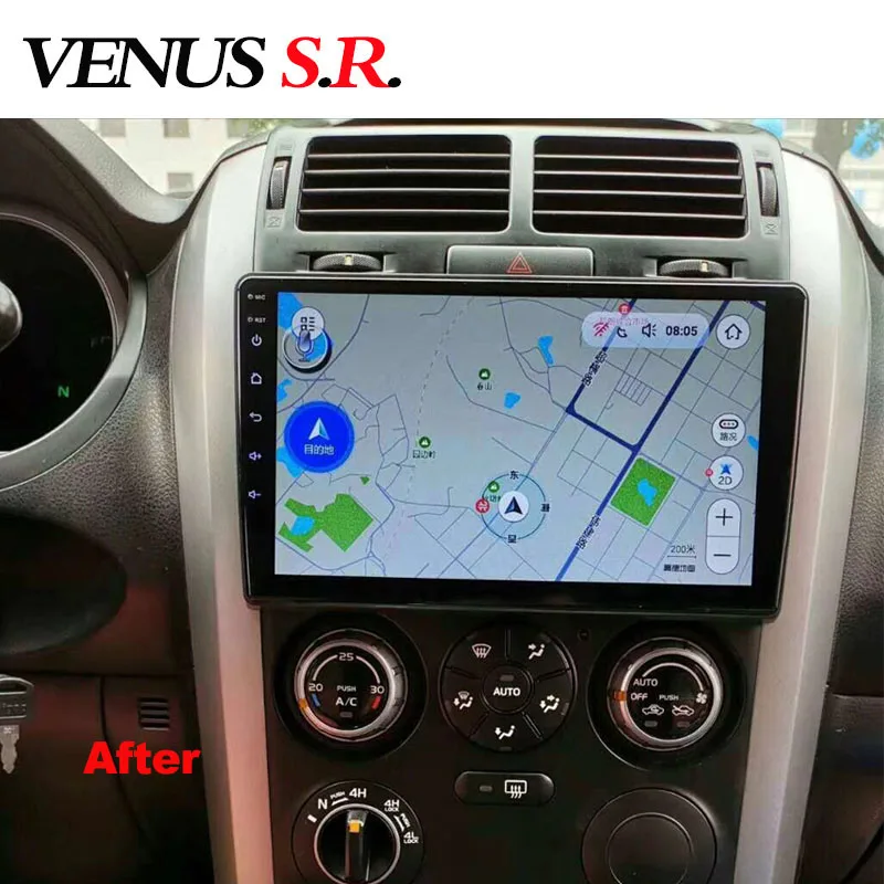 Sale VenusSR Android 8.1 2.5D car dvd For Suzuki Grand Vitara radio 2007-2013 multimedia GPS Radio stereo gps navigation 5