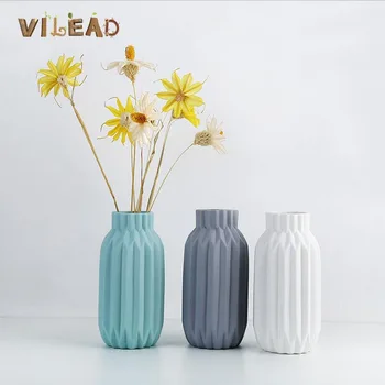 

VILEAD 5 Styles Origami Ceramic Dried Flower Vase Nordic Ins Living Room Hotel Flower Vase Home Office Decoration