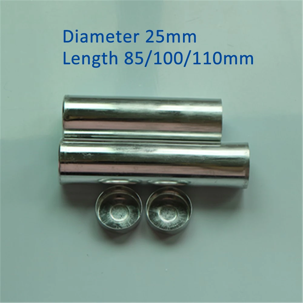 200 шт/партия OD25mm Стоматологическая лаборатория алюминиевая трубка пустые стоматологические картриджи с крышкой для гибкий акрил протез