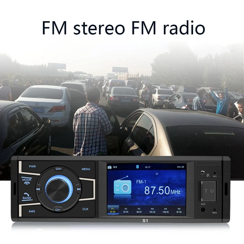 S1 3,2 дюймов Автомобильный Bluetooth Mp5 плеер карта U диск Fm Радио Mp3 плеер Управление преобразования