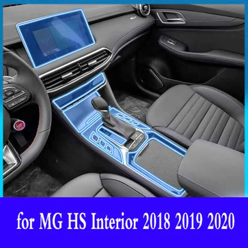 

For MG HS Interior 2018 2019 2020 Car GPS Navigation central control board TPU Screen Protective Film Sticker