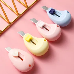 Mini couteaux utilitaires frais et mignons, boîte Express, couteau coupe papier, emballage artisanal, lame rechargeable, papeterie scolaire et de bureau 