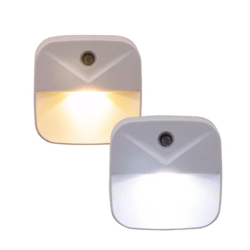 

LED Night Light Dusk-to-Dawn Light Sensor Control EU US Plug-in LED wall Lamps for Bathroom Kitchen Bedroom kids Bedside Lamps