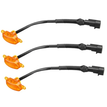 

3pcs LED Light For Ford F-150 F150 Raptor Style Grille Grill 2015-2019 LED Amber Grille Lamp