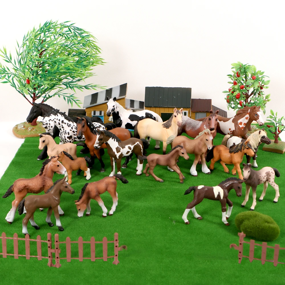 

Realistic Animal Horse Models Action & Toy Figures Solid Emulation Appaloosa Harvard Hannover Clydesdale Quarter arabian Horse