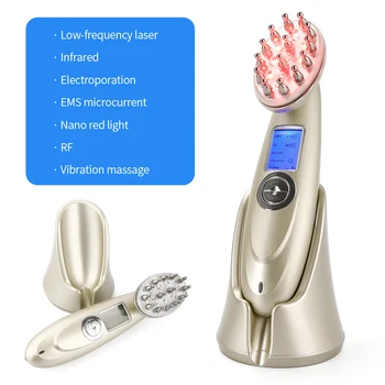 

Laser Hair Growth Comb Electric RF Infrared Vibration Massage Hairs Skin Care Anti Loss Treatment Instrument Hairs Brush Comb