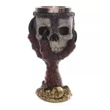 Креативная нержавеющая сталь 3D Кубок с черепом пивная Питьевая чашка кружка