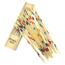 

2022 Baby Educational Wooden Traditional Mikado Spiel Pick Up Sticks With Box Game Educational toys for Parent-child Interaction