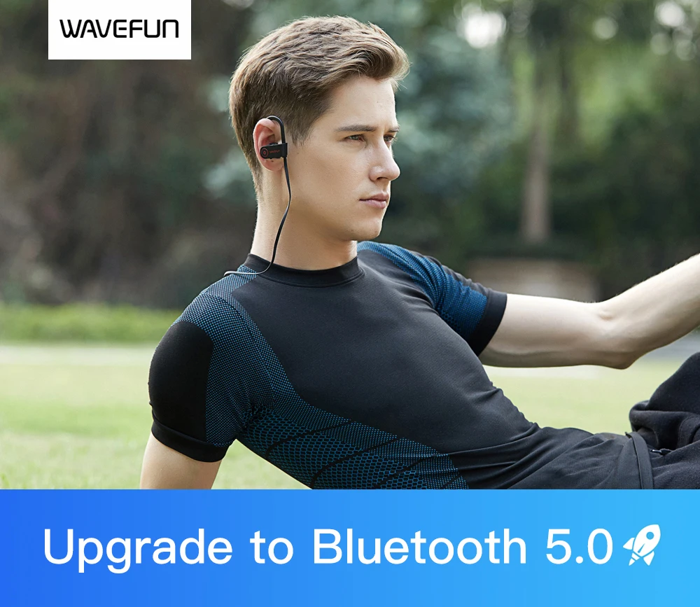 Wavefun X-Buds super bass bluetooth наушники беспроводные наушники bluetooth наушники IPX7 водонепроницаемые для спортивных телефонов с микрофоном