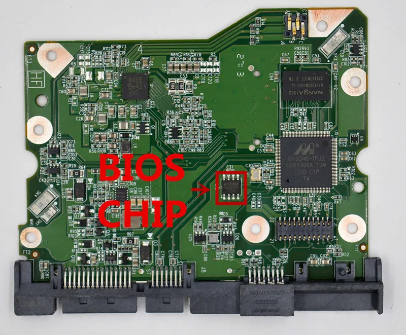 Western Digital desktop hard disk circuit board :  2060-771822-002 REV A 2060-771822-002 REV P1  771822-H02