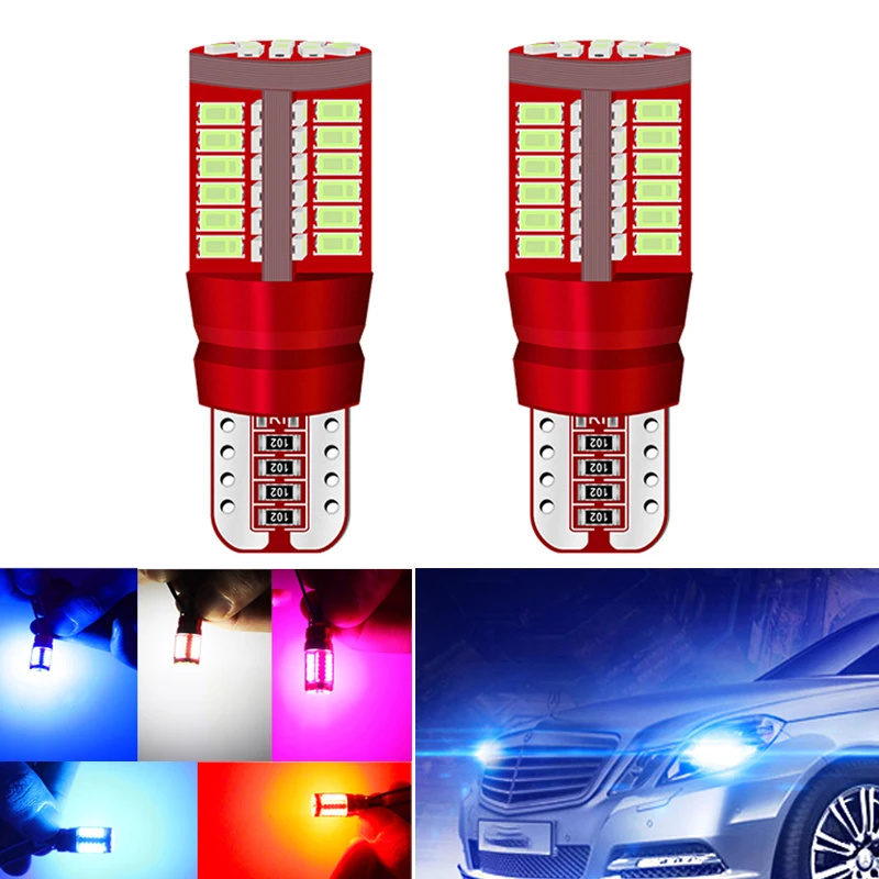 2x T10 W5W 57SMD 3014 168 192 светодиодная автомобильная лампа Canbus без ошибок габаритный