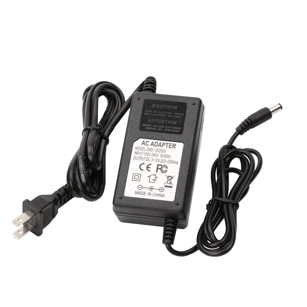 Регулируемый AC/DC адаптер 24W 12V 2A блок питания светодиодной ленты US Plug AC889