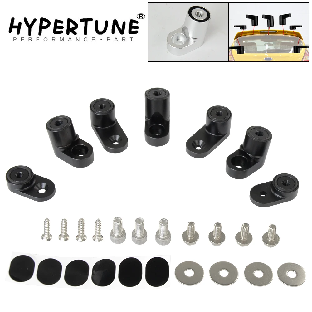 

Hypertune - For 13-on Ford Focus ST Billet T-6061 Anodized Aluminum Bolt-on Rear Wing Spoiler Hatch Riser Lift Extension WSR03