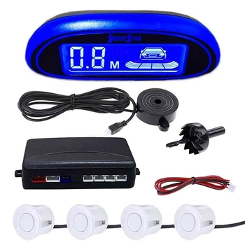 

Detector System Buzzer With 4 Sensors Auto Parktronic Reverse Monitor Parking Sensor Assistance LED Display Easy Install Backup
