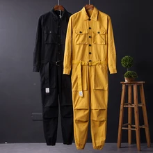 Комбинезоны и детские комбинезоны больших размеров для женщин, мужчин, пары, костюм для влюбленных, длинный комбинезон, черные, желтые, мужские брюки карго с карманами 5XL