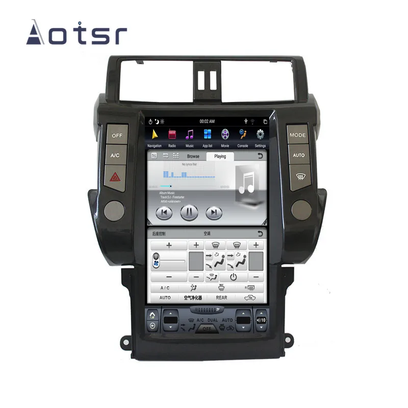 AOTSR Android 8,1 Tesla стиль HD экран Автомобильный gps навигатор для TOYOTA Land Cruiser Prado 2010-2013 головное устройство мультимедийный плеер