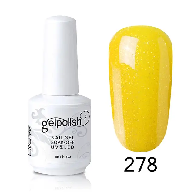 Elite99 15ml Gelb Farbe Nagel Gel Lacke Nail art Design Maniküre Tränken Weg Emaille Gel Polnisch LED UV Gel nagellack Lack